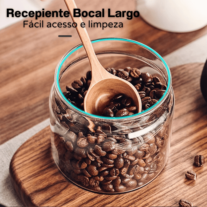 Glass Jar with Airtight Vacuum-Insulated Lid