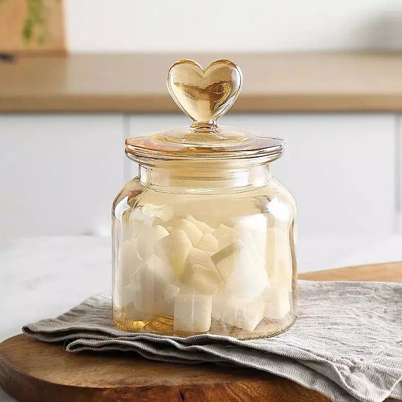 Airtight Glass Jars Food Storage Containers with Plastic Lid