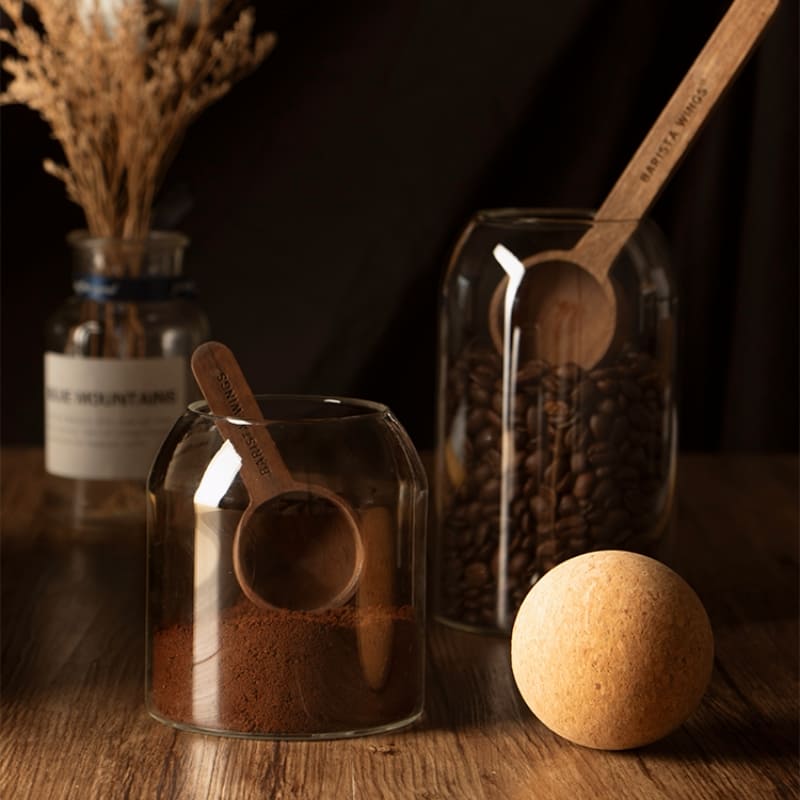 Borossalica Glass Jars with Cork Lid