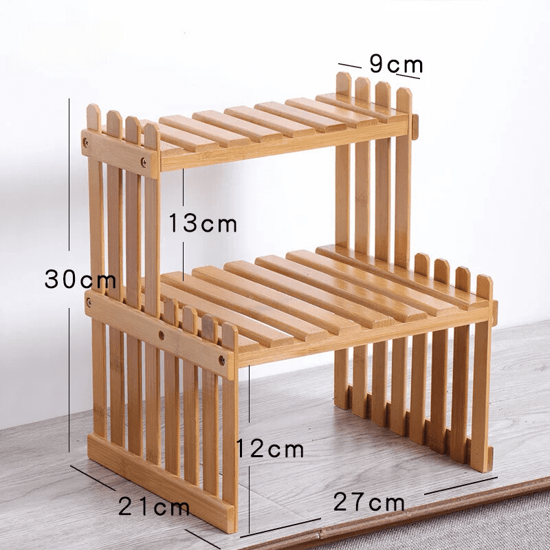 Multi-Purpose Wooden Shelf for Plants