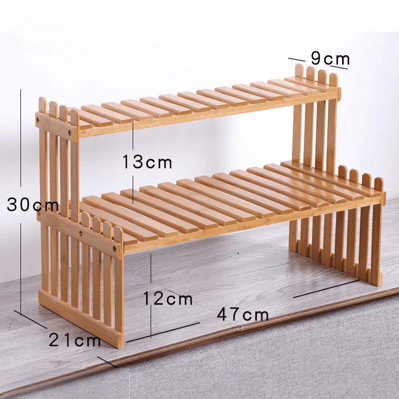 Multi-Purpose Wooden Shelf for Plants