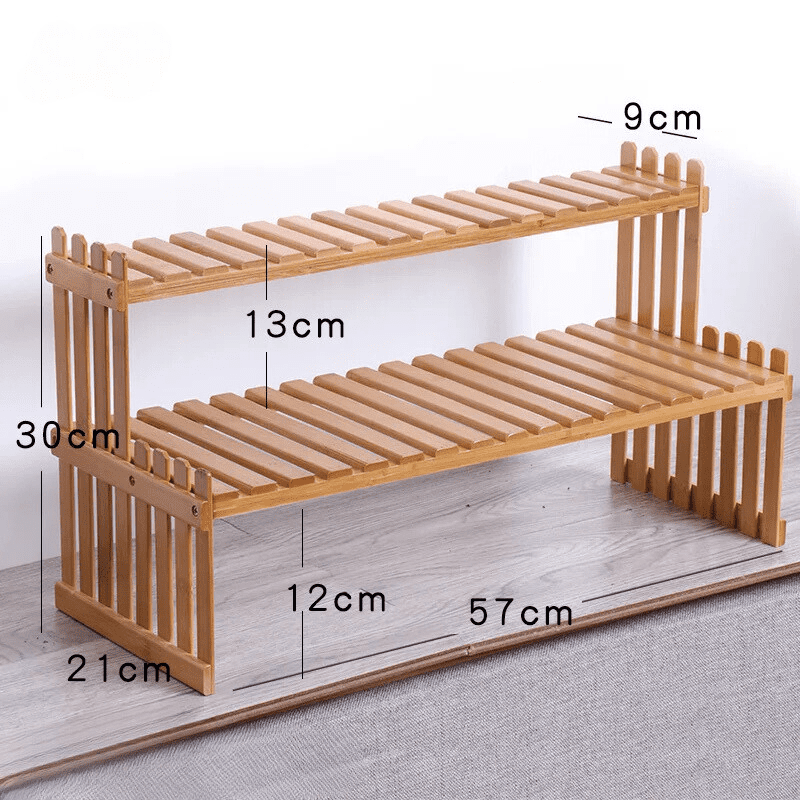 Multi-Purpose Wooden Shelf for Plants