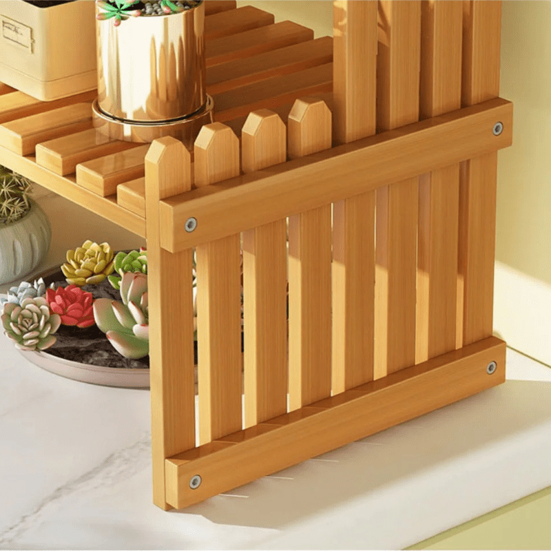Multi-Purpose Wooden Shelf for Plants