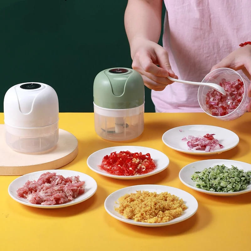 Mini Electric Food Processor USB Portable