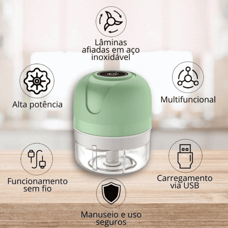 Mini Electric Food Processor USB Portable