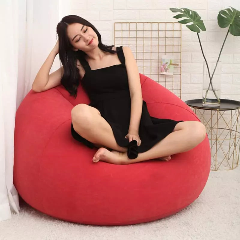 Round Inflatable Living Room Puff