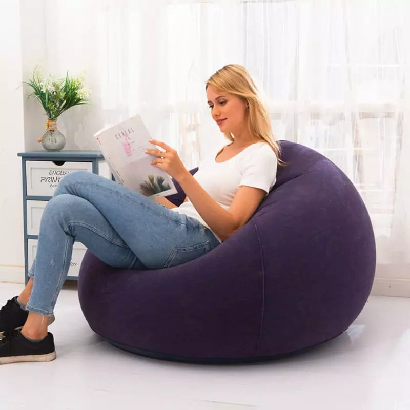 Round Inflatable Living Room Puff