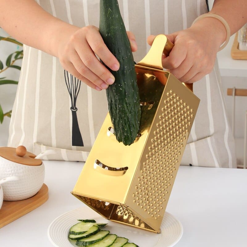 Multifunctional Stainless Steel Cheese and Vegetable Grater
