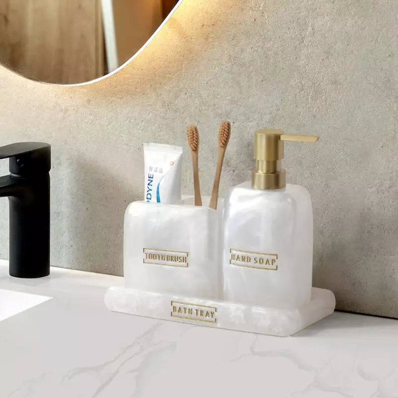 Bathroom Soap Dispenser Kit Bathroom Sink Set 3 Pieces
