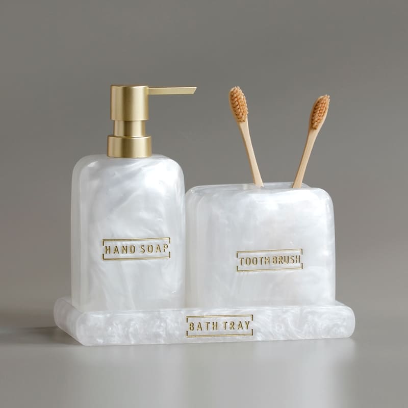 Bathroom Soap Dispenser Kit Bathroom Sink Set 3 Pieces