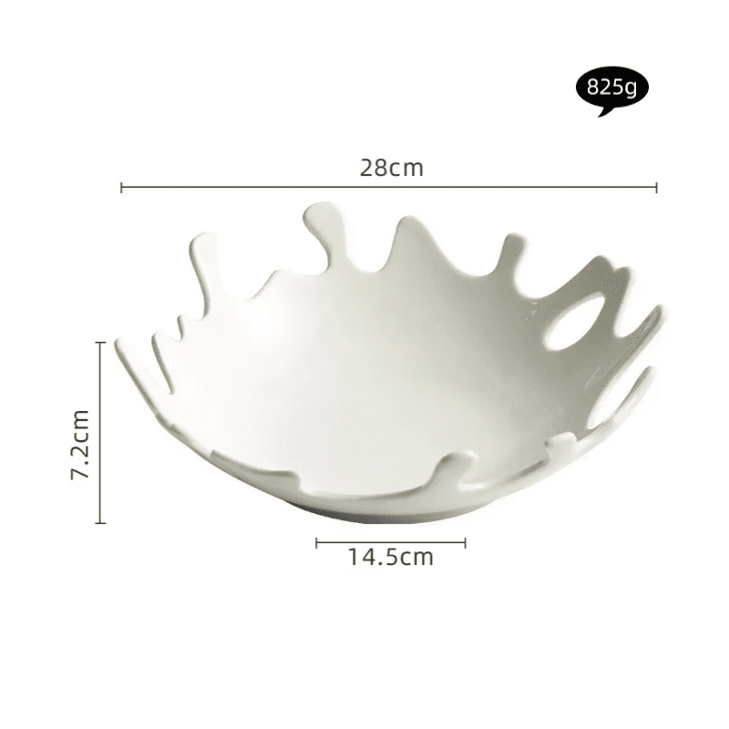 Irregular Ceramic Salad Bowl for Table Setting