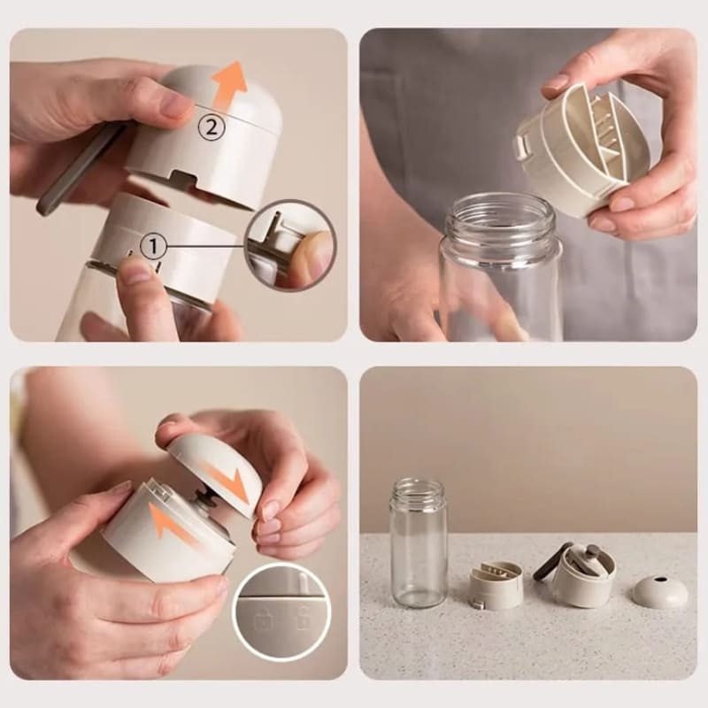 Salt and Spice Shaker with Measuring Spoon
