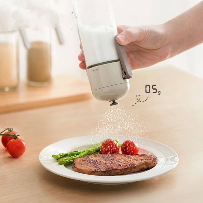 Salt and Spice Shaker with Measuring Spoon