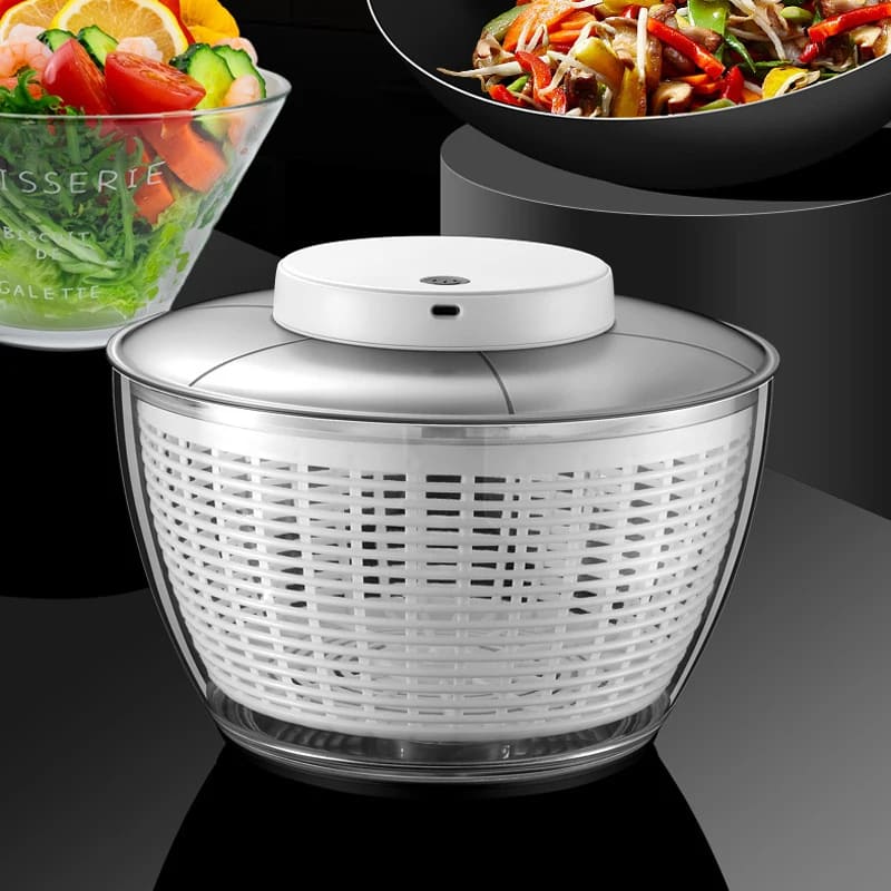 Electric Leaf Salad Spinner and Dryer