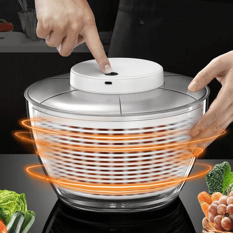 Electric Leaf Salad Spinner and Dryer