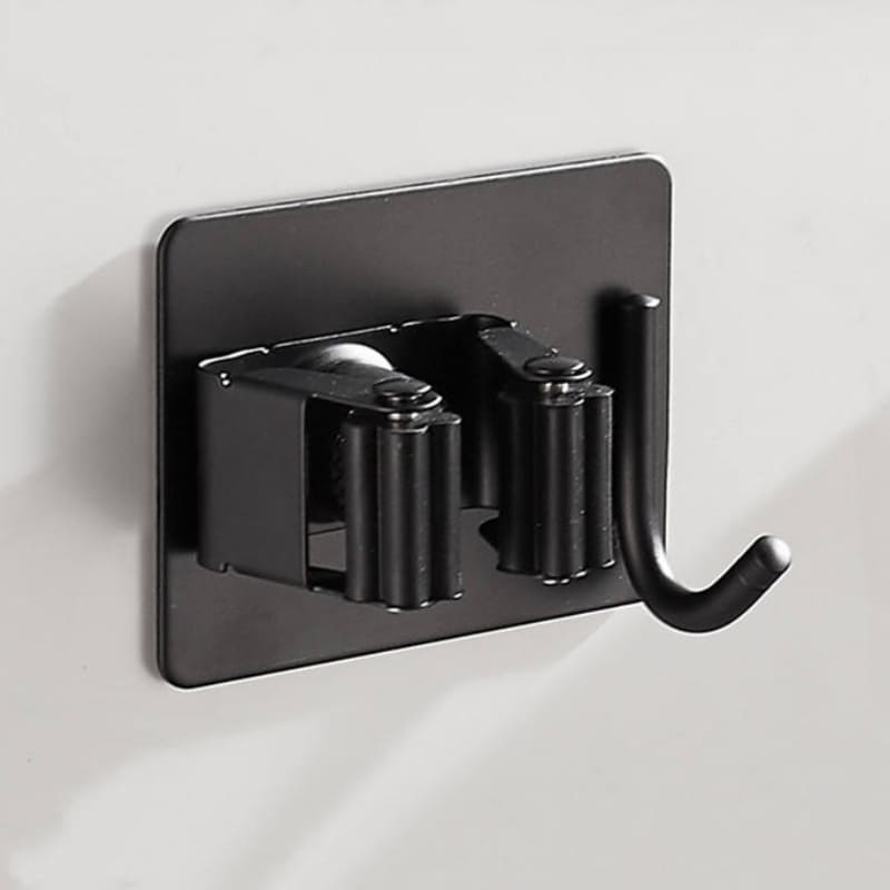 Wall-Mounted Adhesive Broom Holder