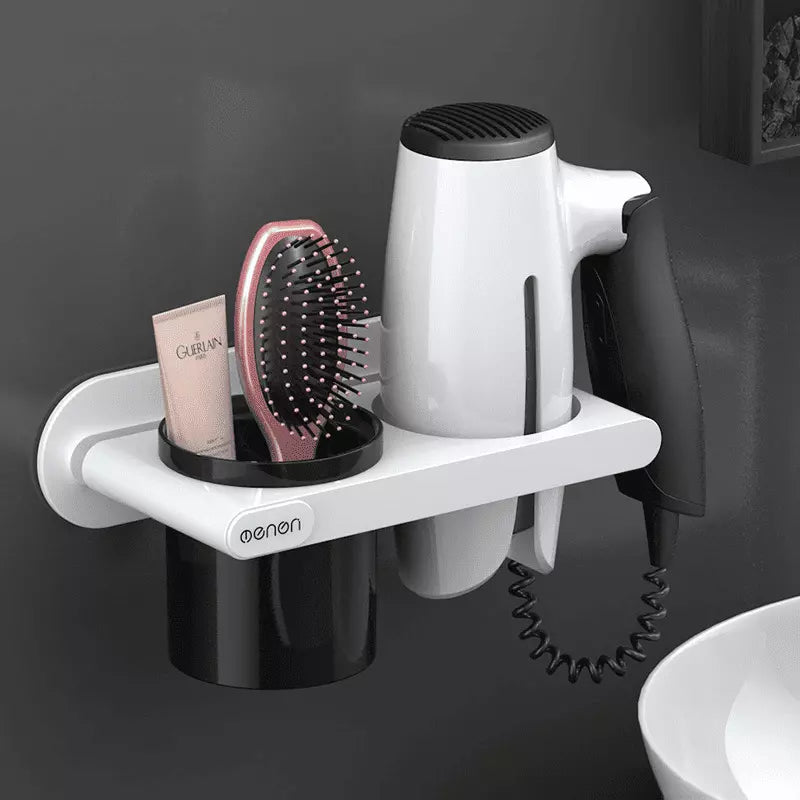 Wall-Mount Hair Dryer Holder
