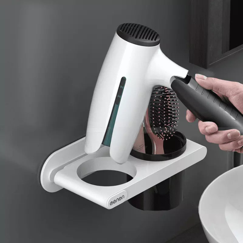 Wall-Mount Hair Dryer Holder