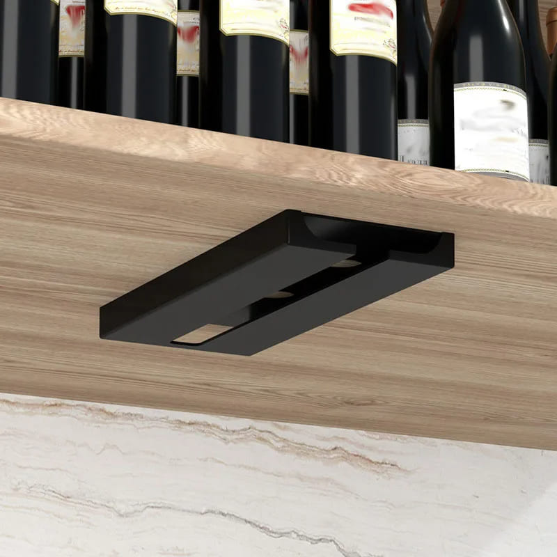 Suspended Glass Holder Organizer Bar at Home