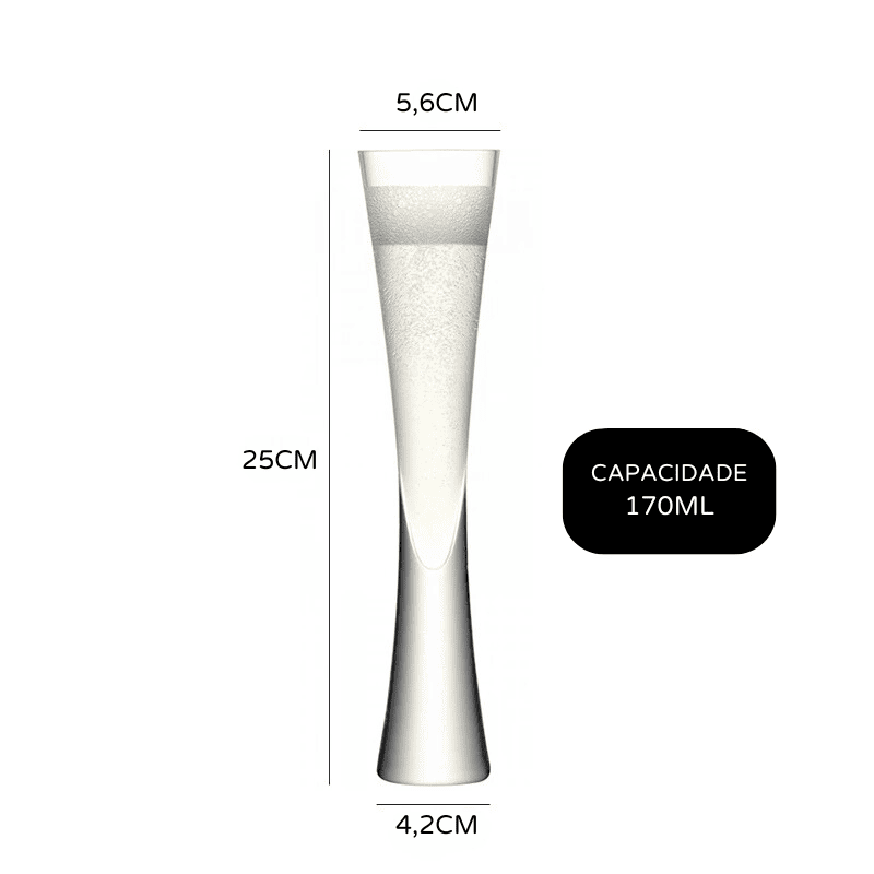 Champagne Flute Glass Sparkling Wine Bar at Home