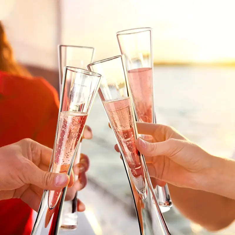 Champagne Flute Glass Sparkling Wine Bar at Home