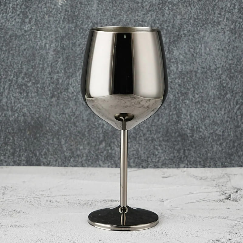 Colorful Stainless Steel Unbreakable Wine Glass Bar at Home