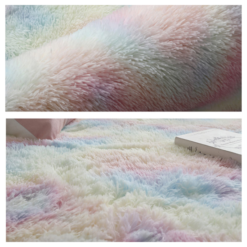 Colorful Mixed Plush Children's Rug