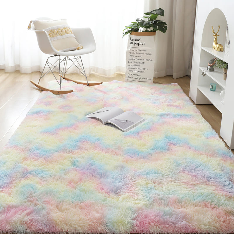 Colorful Mixed Plush Children's Rug