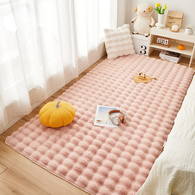 Plush Shaggy Rug Non-Slip Room Carpet