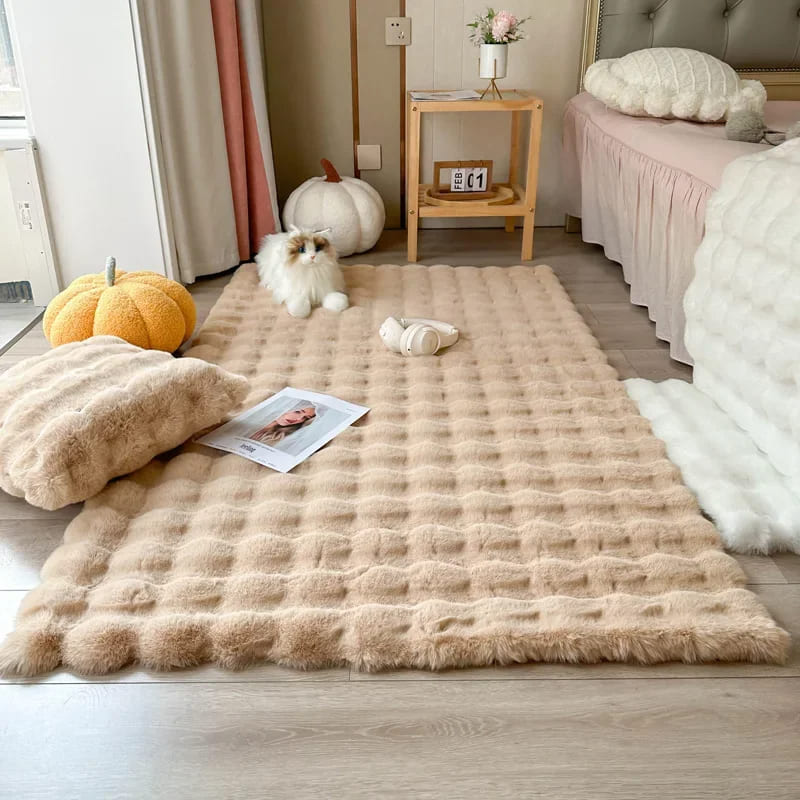 Plush Shaggy Rug Non-Slip Room Carpet