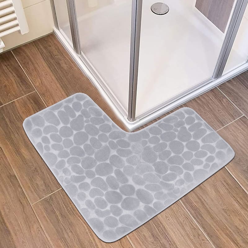 Non-slip Absorbent Bathroom Mat Corner