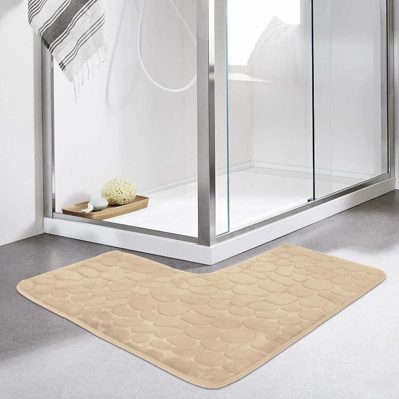 Non-slip Absorbent Bathroom Mat Corner