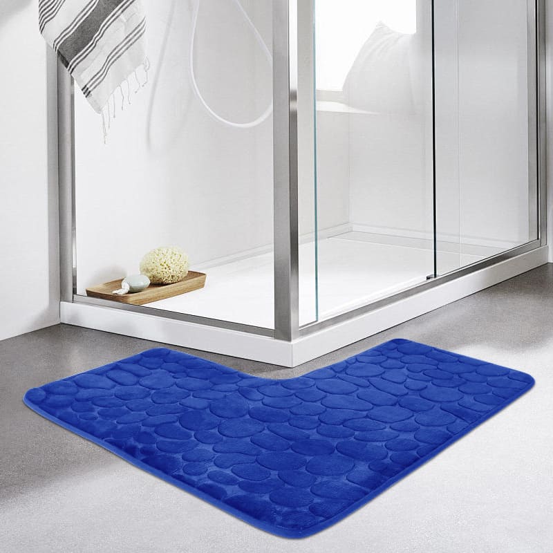 Non-slip Absorbent Bathroom Mat Corner