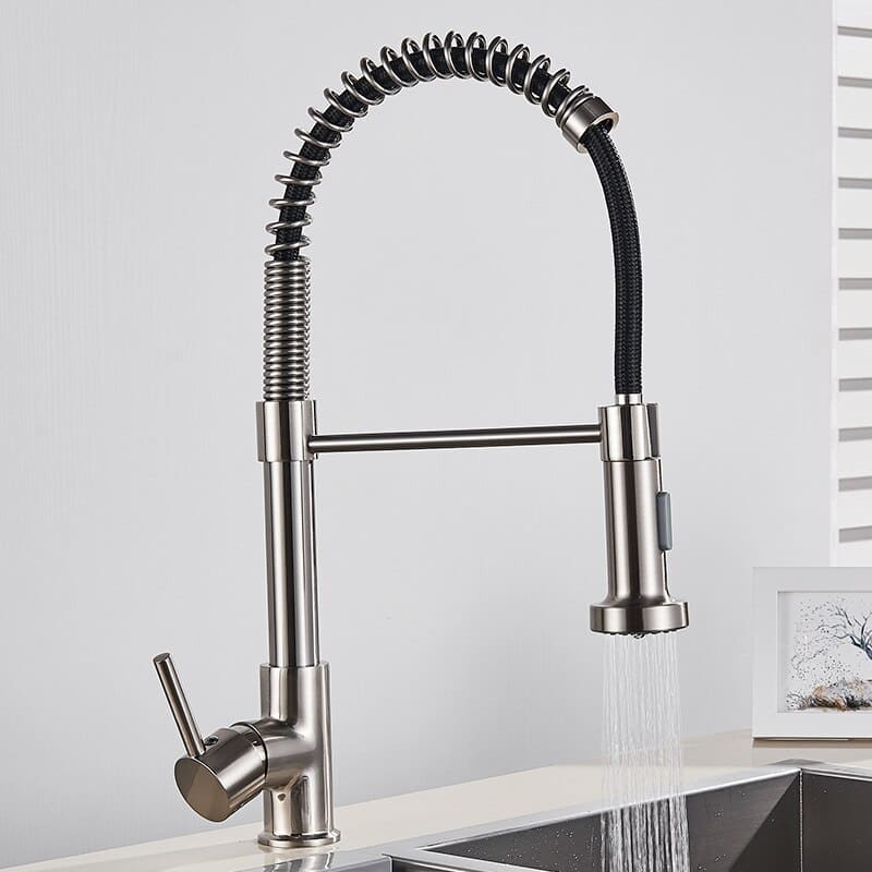 Polished Kitchen Gourmet Single-Handle Faucet with Flexible