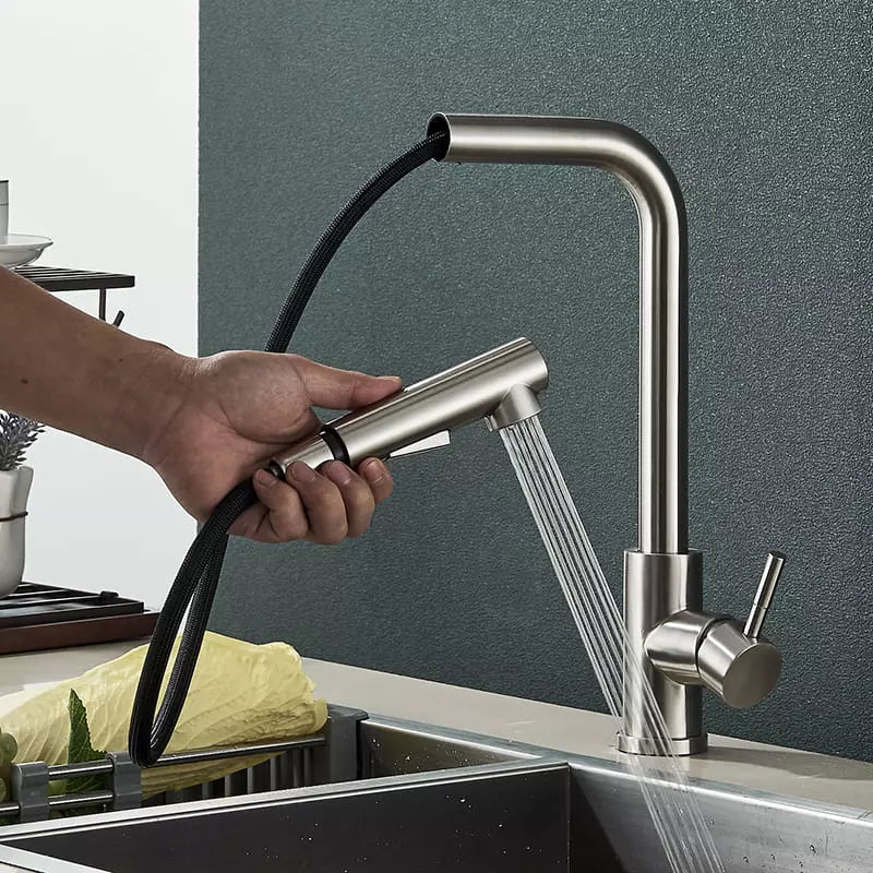 Gourmet Kitchen Faucet Retractable 360° Single Handle