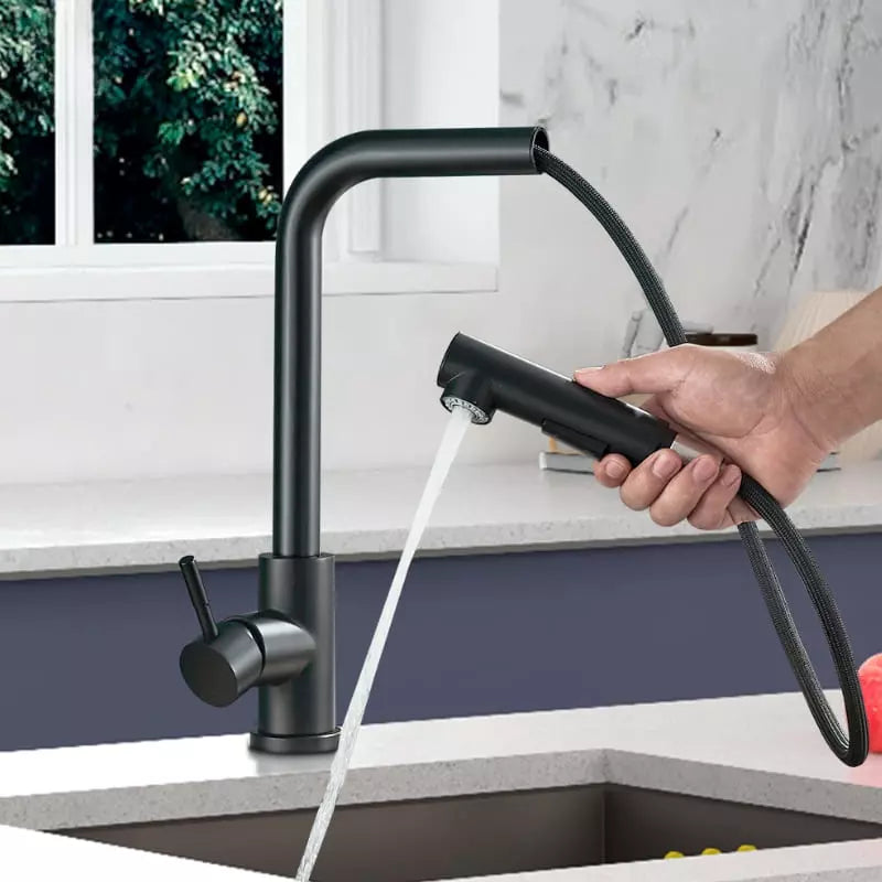 Gourmet Kitchen Faucet Retractable 360° Single Handle
