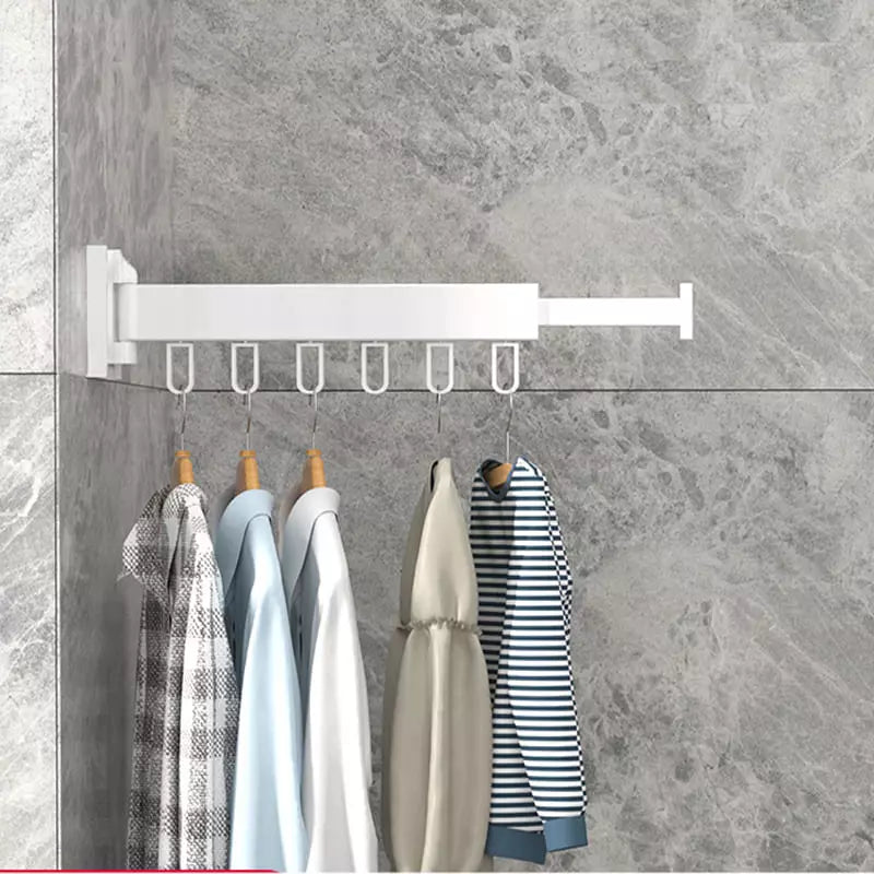 Wall-Mounted Retractable Aluminum Clothes Drying Rack