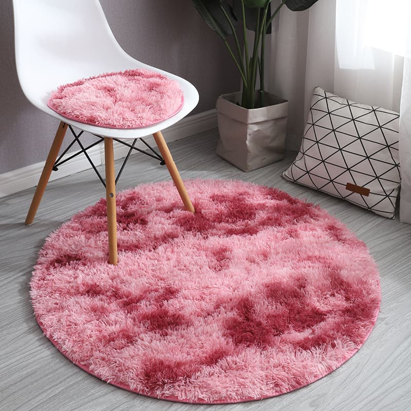 Polished Round Doormat - Red Mixed