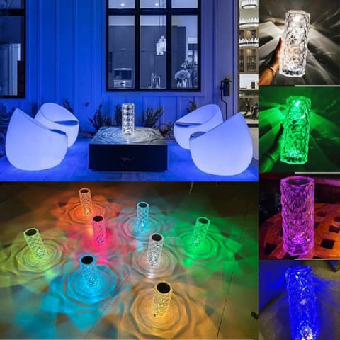Wireless LED Table Lamp with 3-16 Colors Premium Rose™